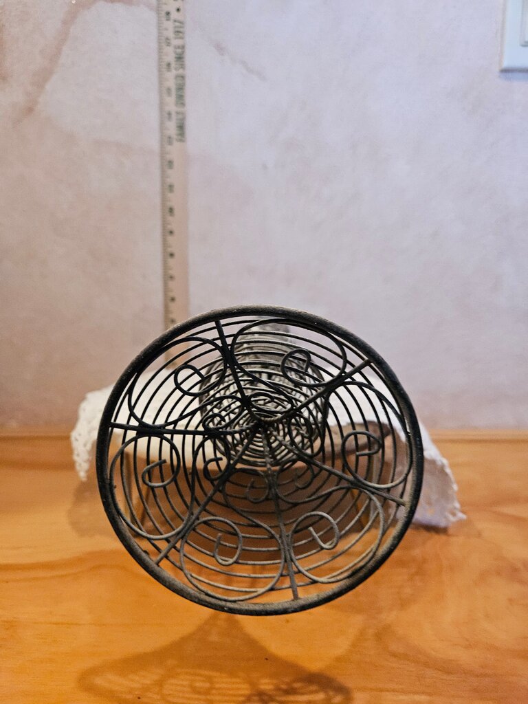 Mid Century Modern Decorative Black Wrought Iron Votive Decorative Metal Candle Holder