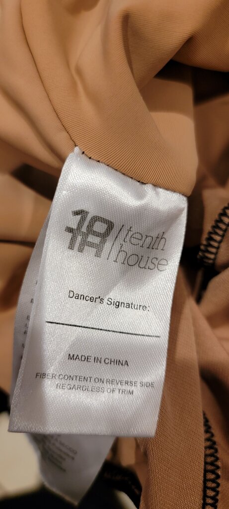 Tenth House Dancer's Signature Black Mesh Bodysuit