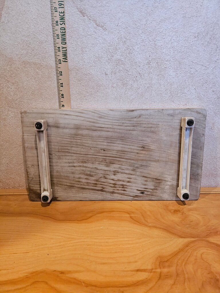 Rustic White distressed reclaimed barn wood Style riser, wood tray, white chippy,handmade home decor, farmhouse decor, modern farmhouse decor