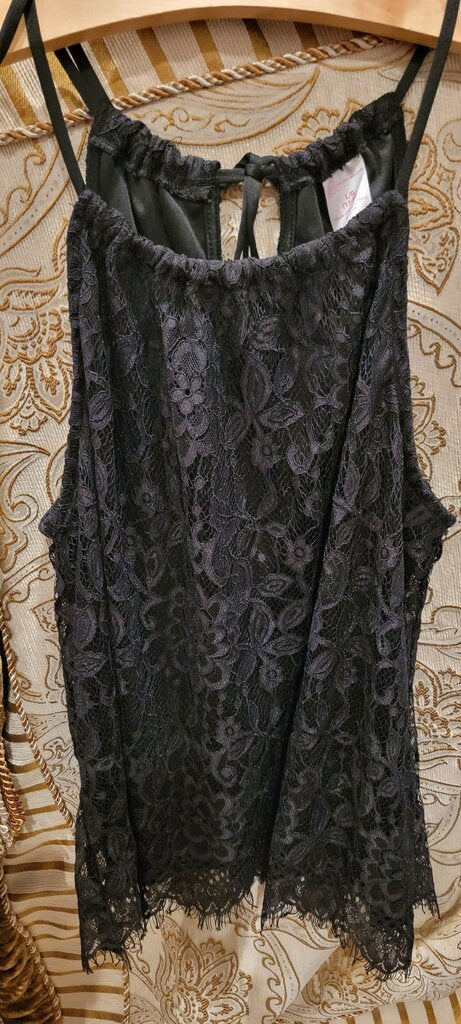 No Boundaries Black Lace Camisole