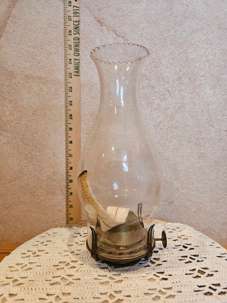 Pie Crust Rim Oil Lamp Shade & Burner Glass Oil Lamp parts & wick