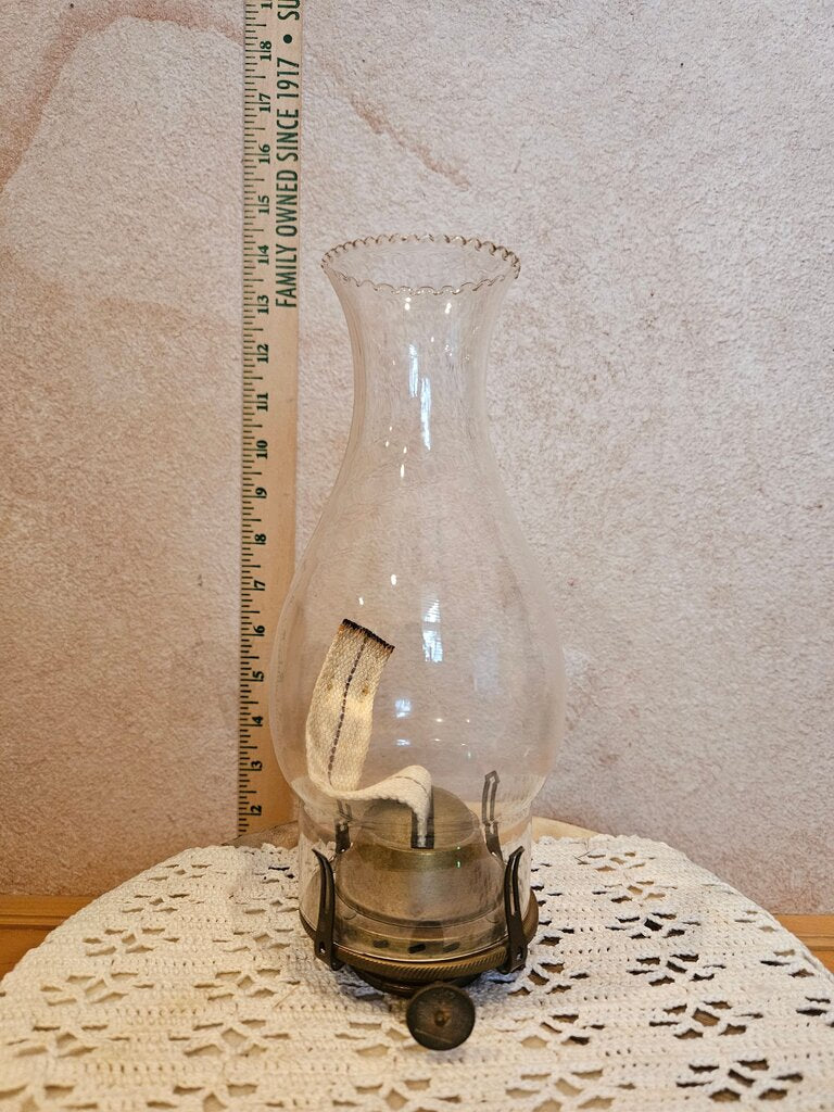Pie Crust Rim Oil Lamp Shade & Burner Glass Oil Lamp parts & wick