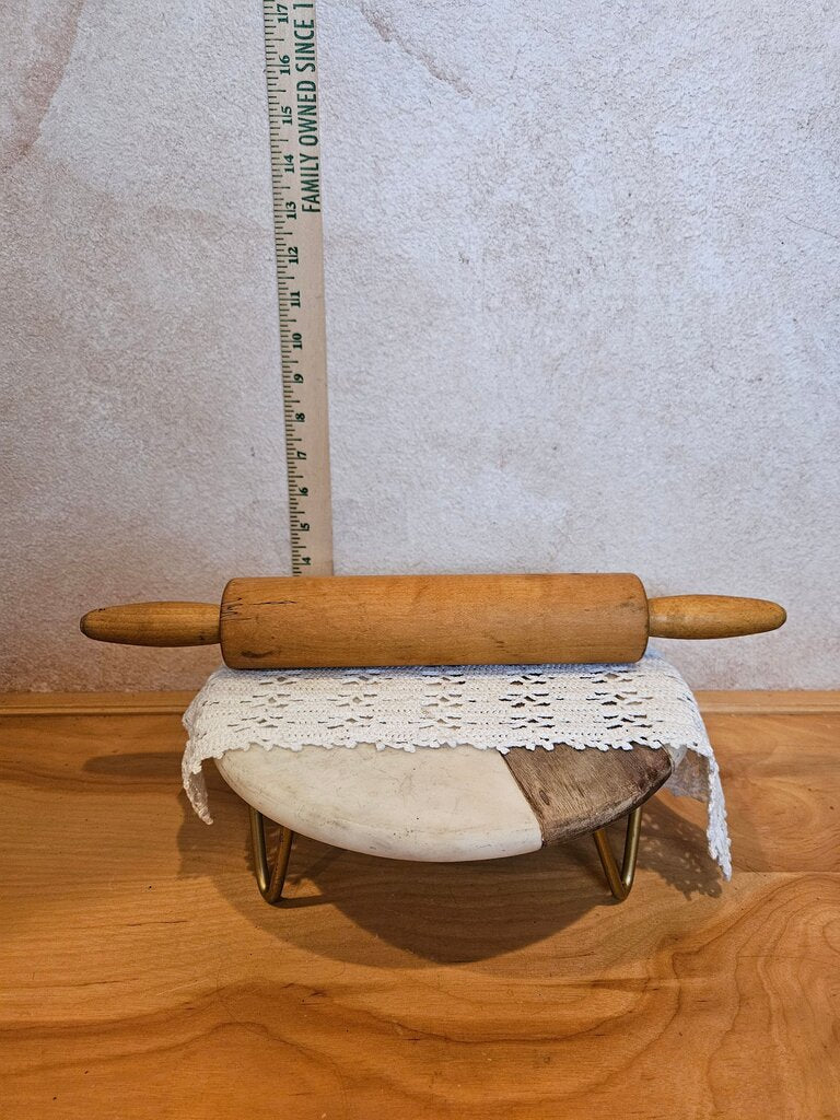 Vintage Heavy Wooden Rolling Pin pastry dough
