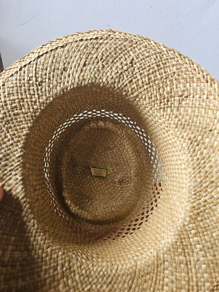 Straw Hat with Red Band