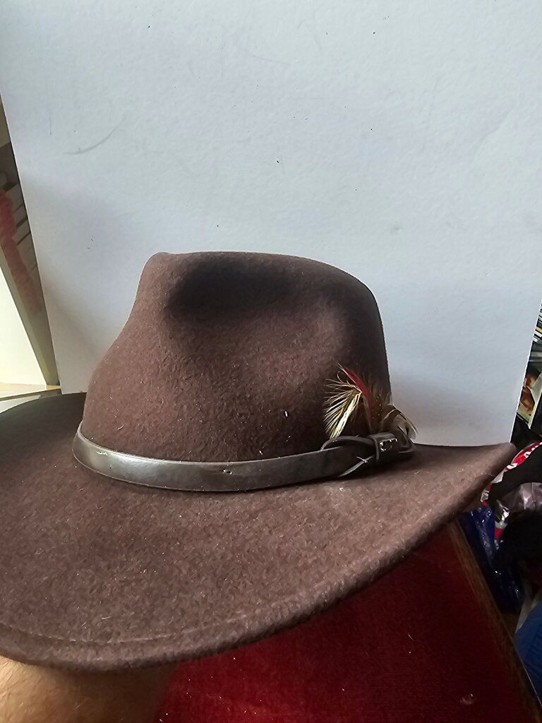 Scala Four Seasons Felt Brown Hat