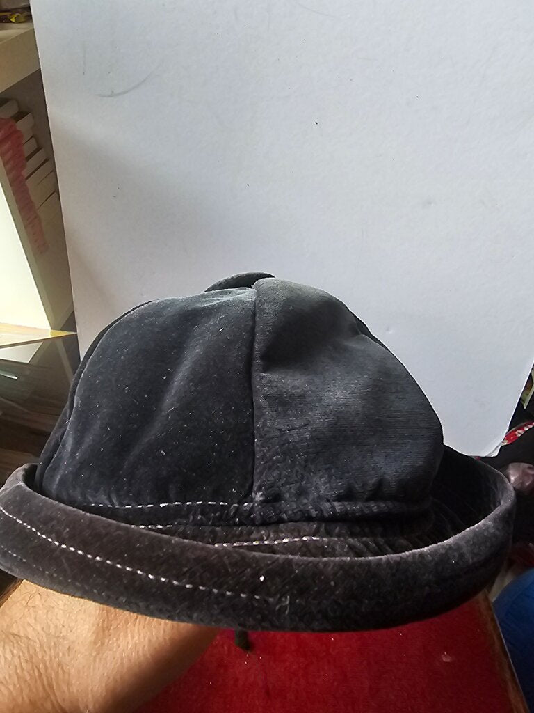Vintage Black Velvet Hat