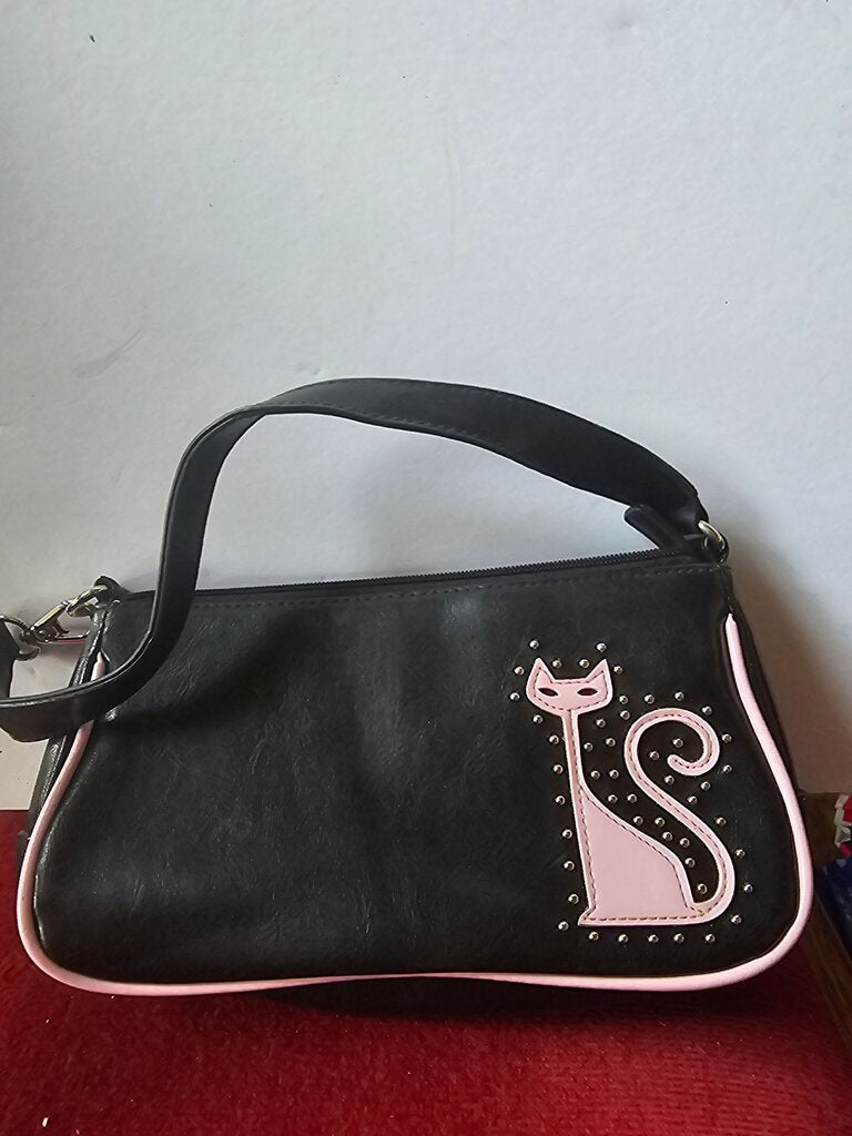 Black Cat Design Handbag