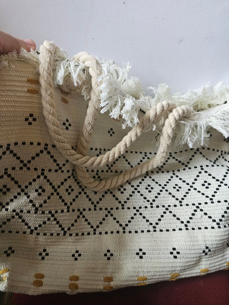 Handcrafted Woven Beach Tote Bag