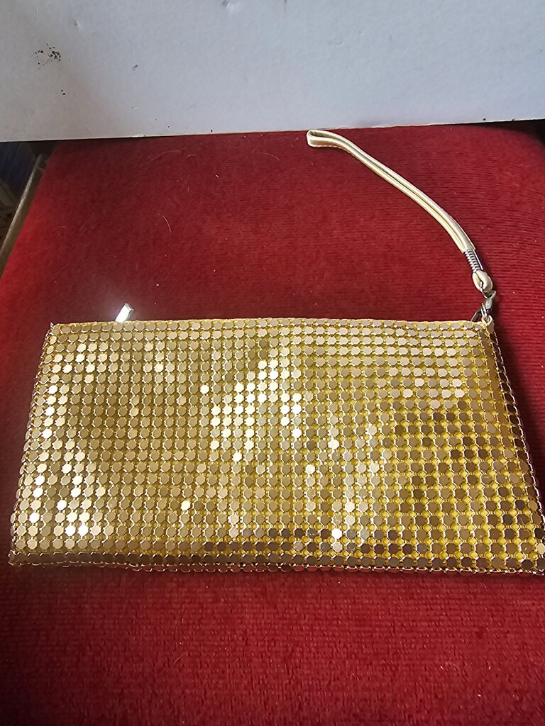 Gold Sequin Clutch Purse