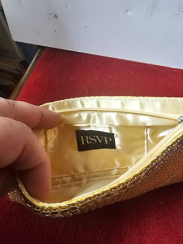 Gold Sequin Clutch Purse