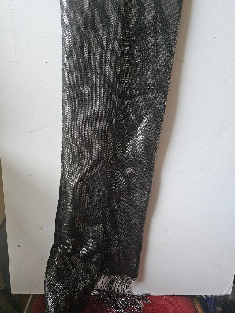 Metallic Black Scarf