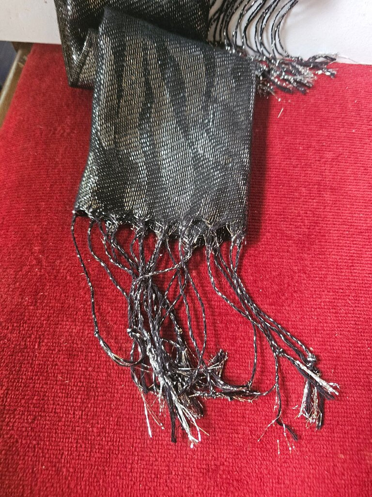 Metallic Black Scarf