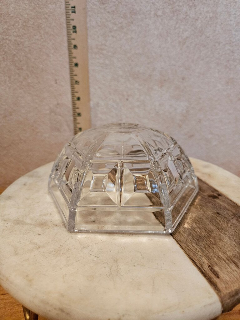 Vintage Rosenthal Domus Crystal Glass Hexagon 5" Bowl Germany
