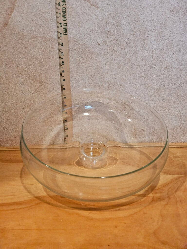 Unique Glass bubble rounded Cake Dome cover or cloche decor Extra large in width but cute &short in height