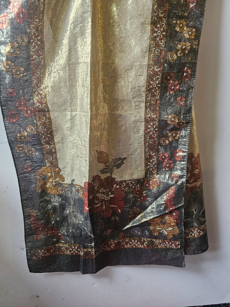 Elegant Floral Silk Scarf