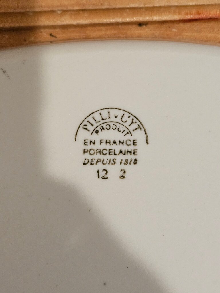Pillivuyt French large rare cake pedestal display stand white Porcelain Cake Stand