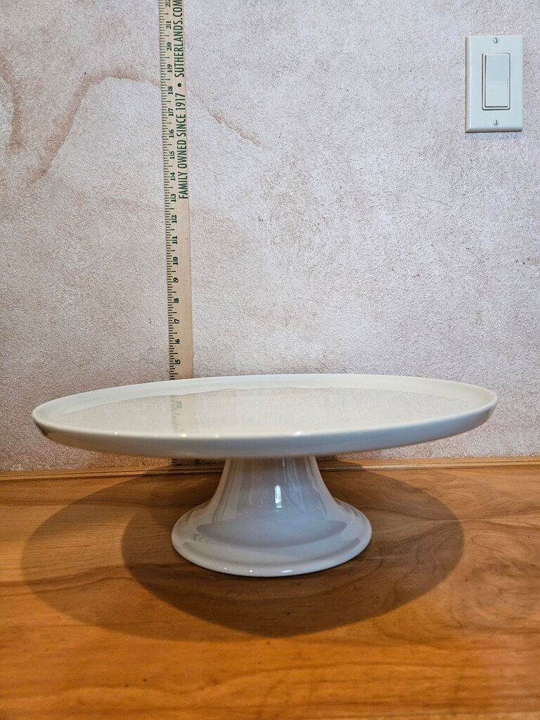 Pillivuyt French large rare cake pedestal display stand white Porcelain Cake Stand