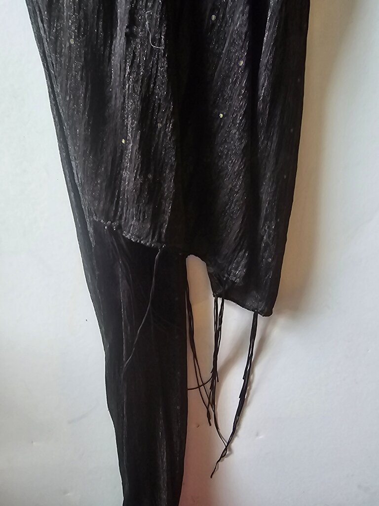Black Sheer Layered Scarf