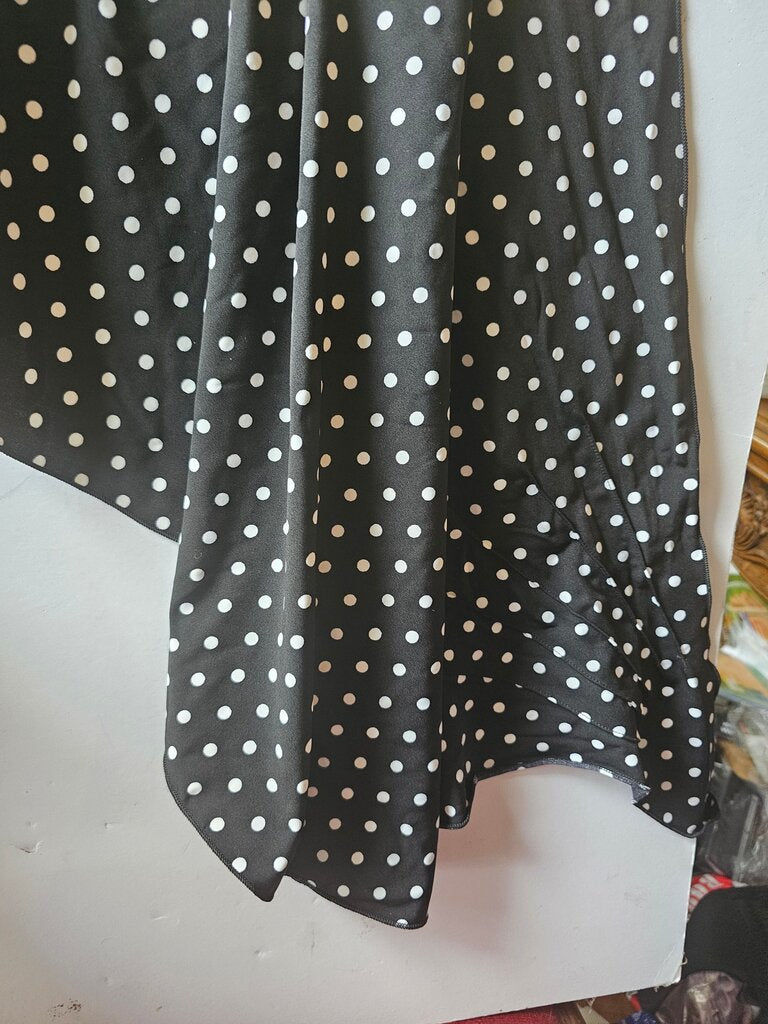 Black and White Polka Dot scarf