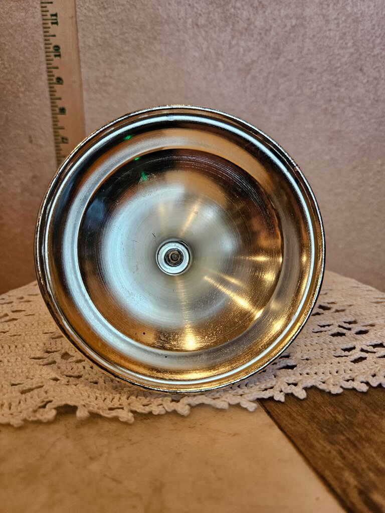 Vintage Silver-Plated Candle Holder w unique ornate scroll designs