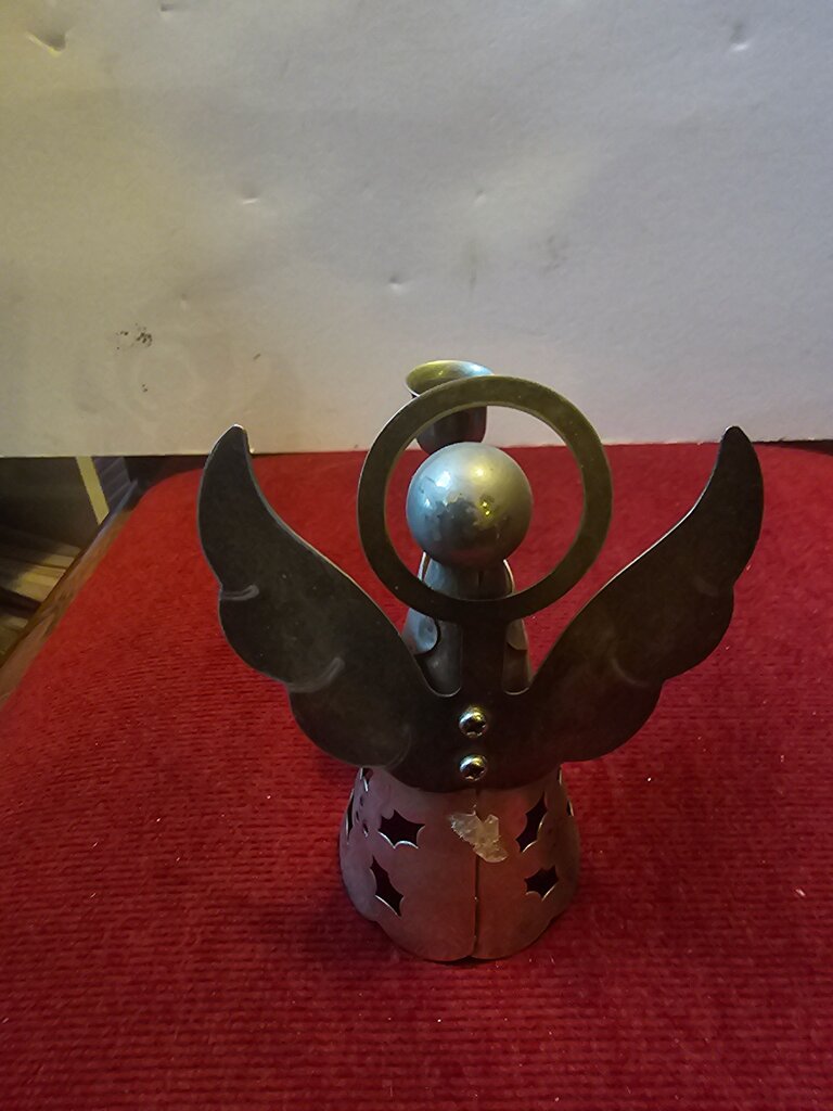 Metal Angel Candle Holder