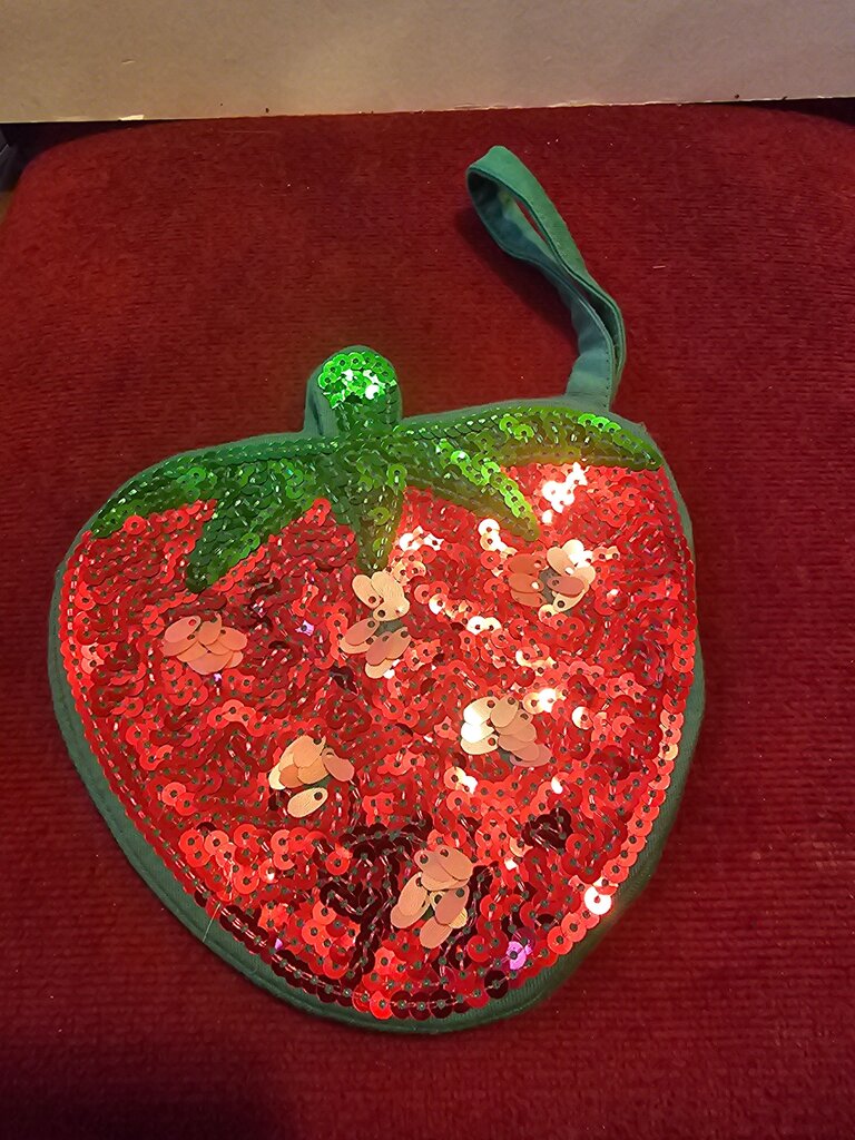 Strawberry Sequin Bag