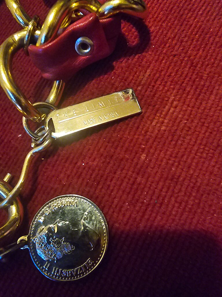 Gold and Red Chain Belt