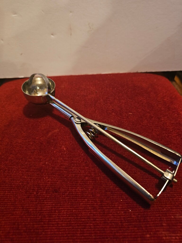stainless steel vintage fruit & baller/ cookie scoop handy useful kitchen gadget necessity baking w children fun