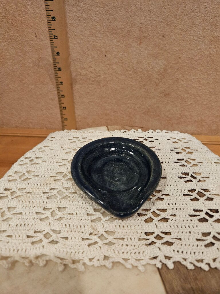 Dark Handmade Pottery Spoon Rest, Cooking, Kitchen Organization, Decor Handcrafted Ceramic Dish Set