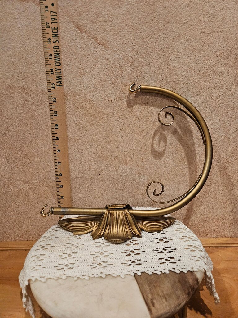 Vintage Art Nouveau wall mounted sconce . double hook hangers by loevsky Plant display, clothing rack, unique