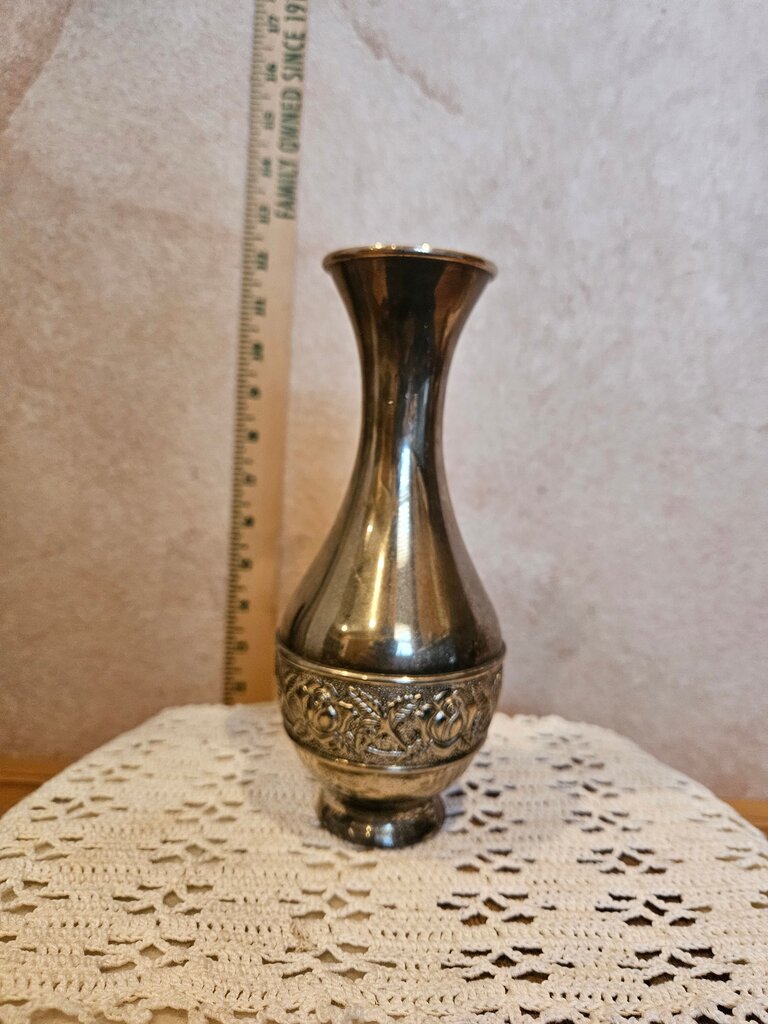 Antique Silver-Plated Vase