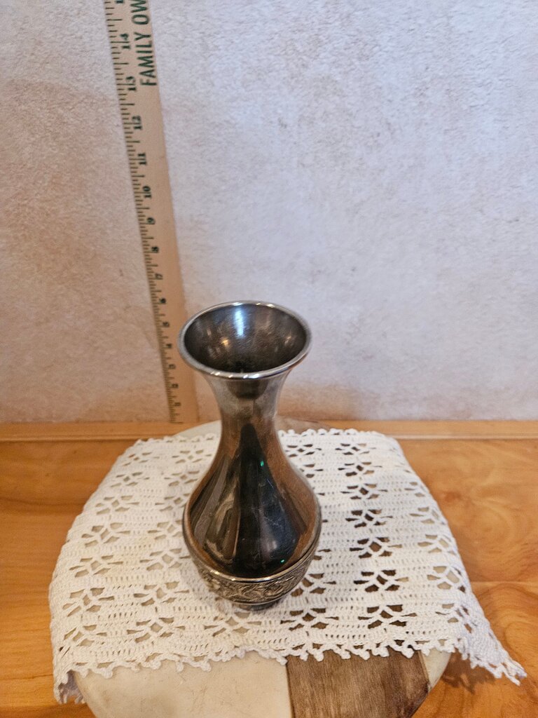 Antique Silver-Plated Vase