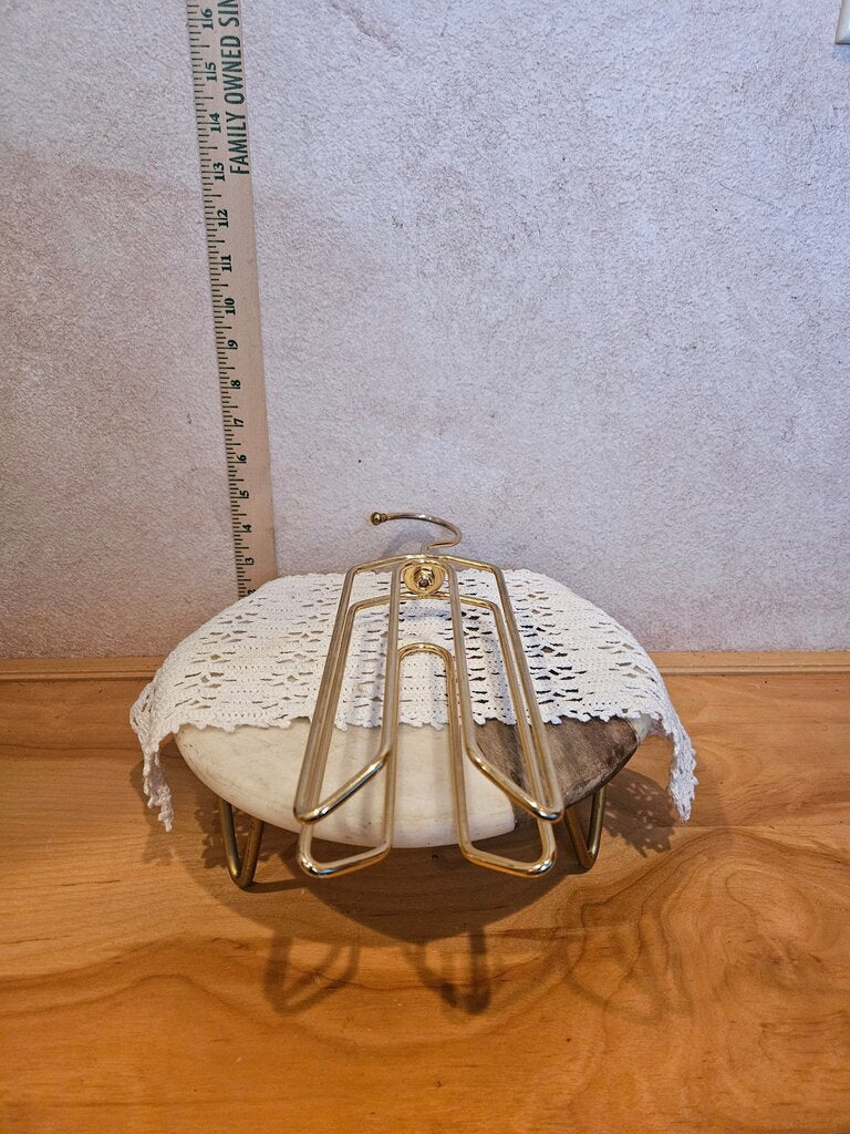 Monarch Tie or Belt Hanger, Top has a Hook for hanging with 2 Slots for Hanging Ties, Space Saver Tie Hanger