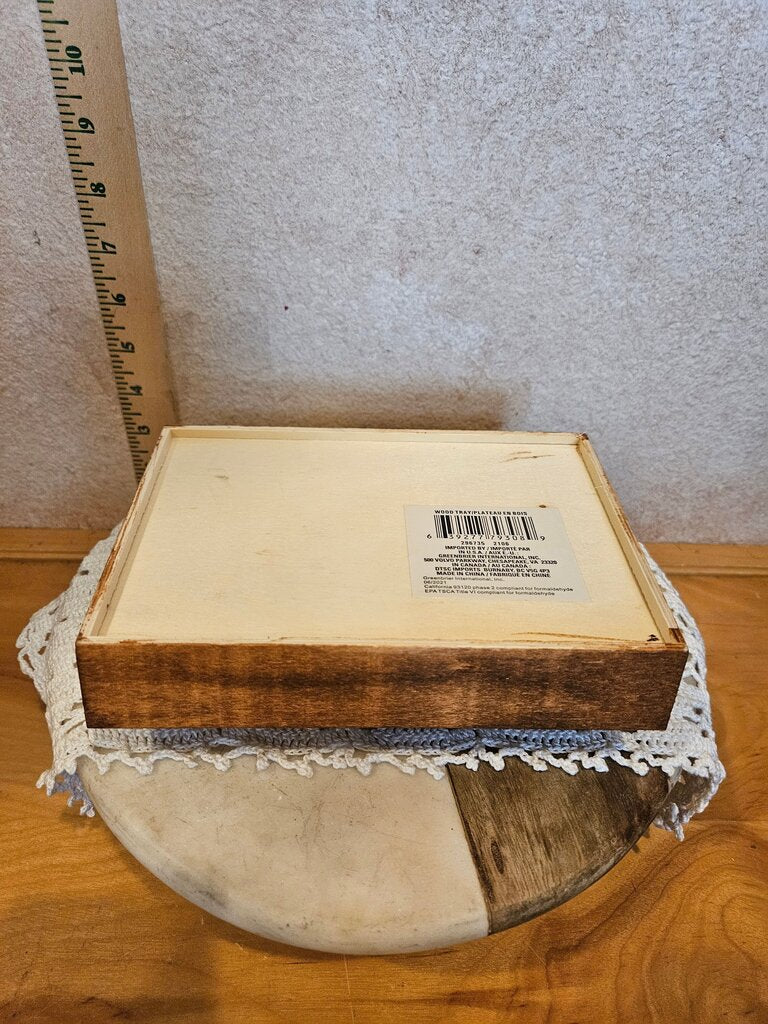 Wooden Serving Tray display Organizer farmhouse decor