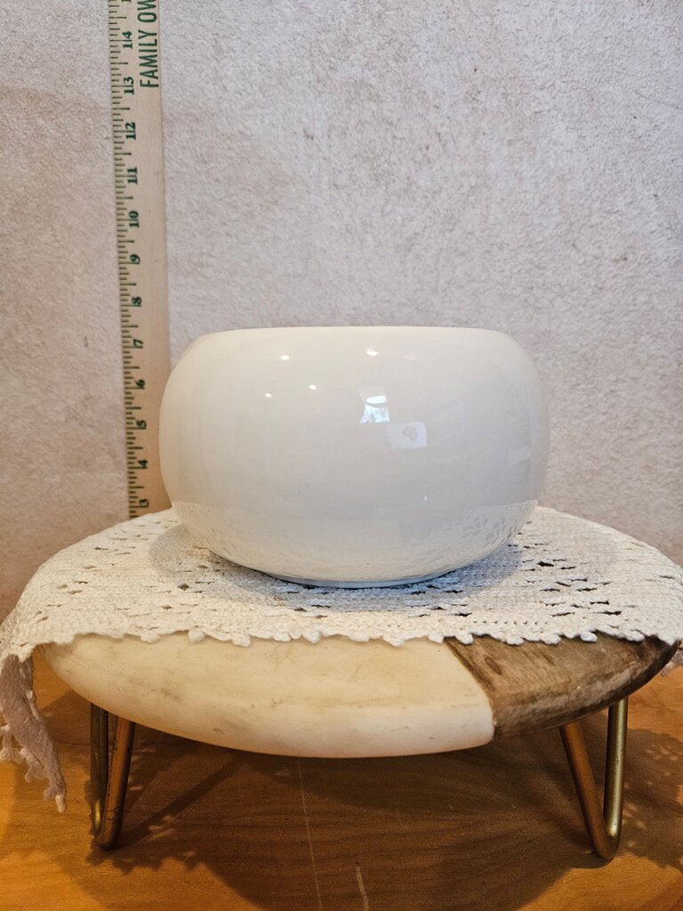 White Ceramic Decorative Bowl