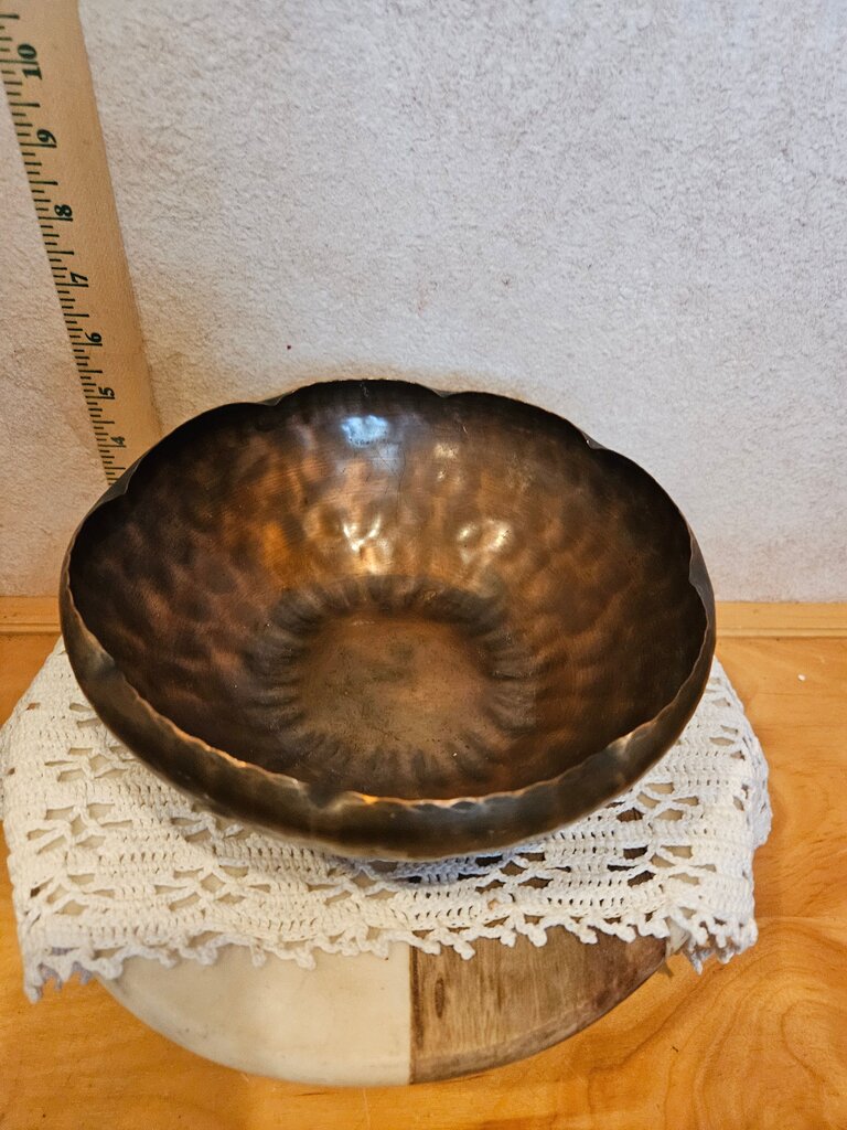 Vintage Hammered Copper Bowl