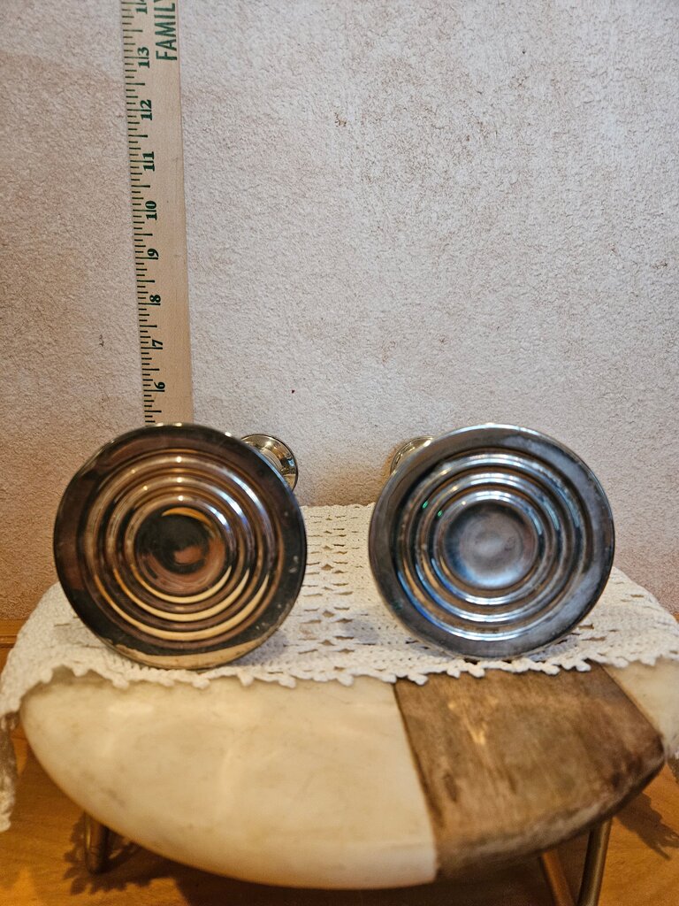 Elegant Silver Candle Holders