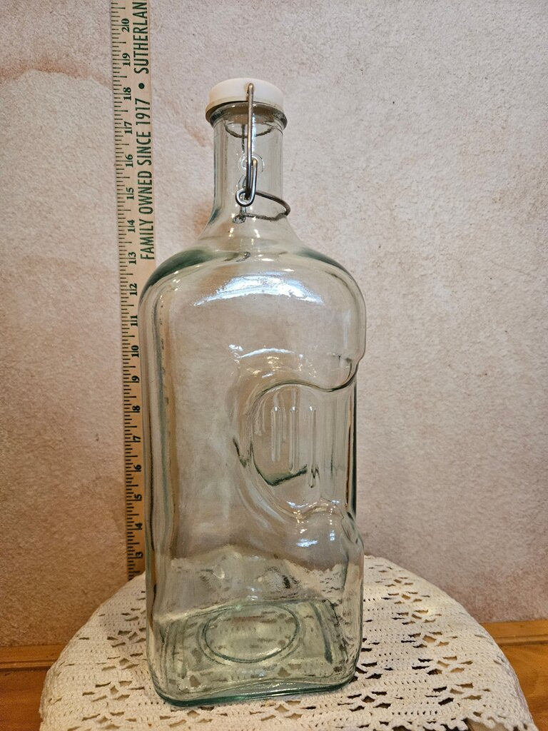 Water Server , Fridge Bottle, Glass, Made in Spain 2 Litres sealable water pitcher