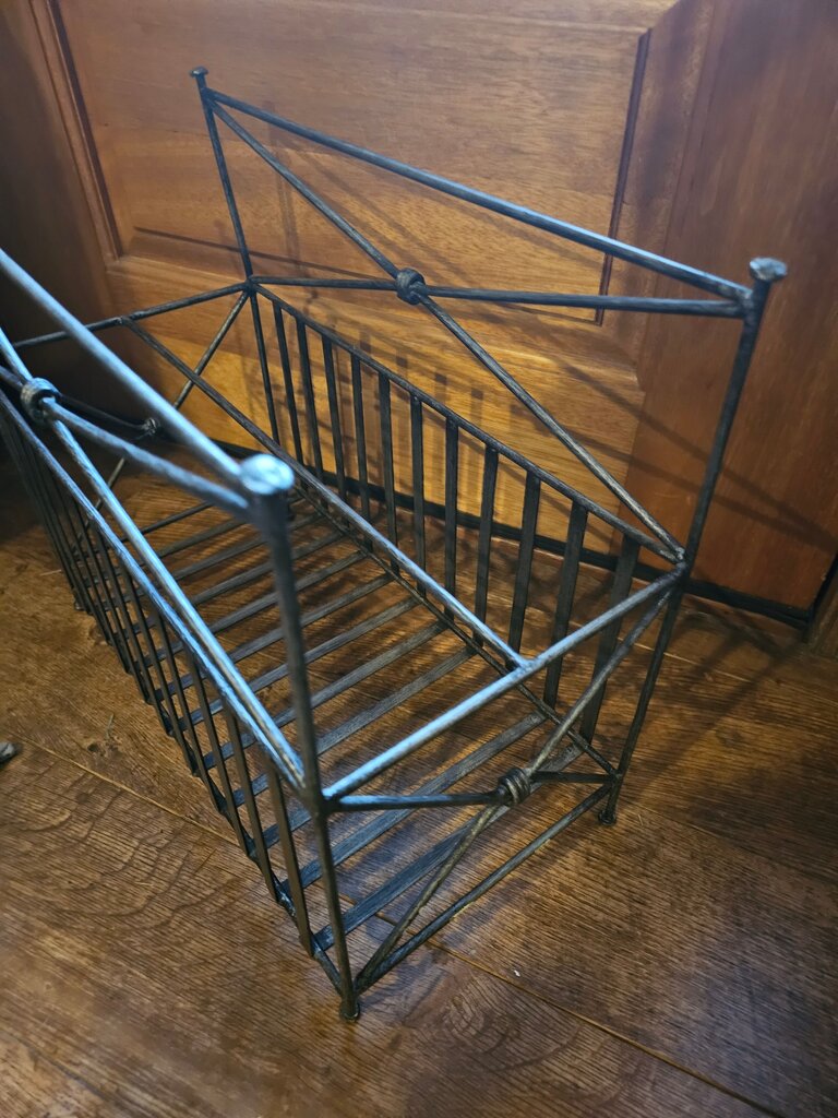 Pier 1 Imports Medici Metal Industrial Magazine Rack Holder Industrial