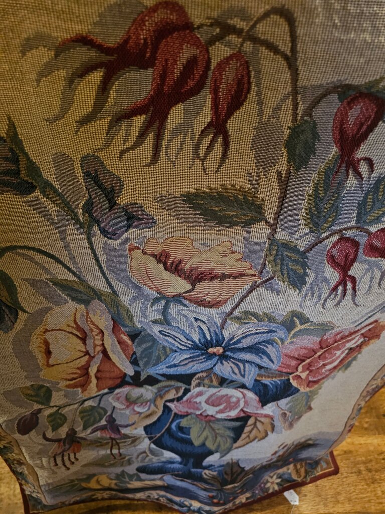 Floral Tapestry Wall Hanging Jules Pansu Reproduction Tapestry 38" X 28" Meurins Stitch