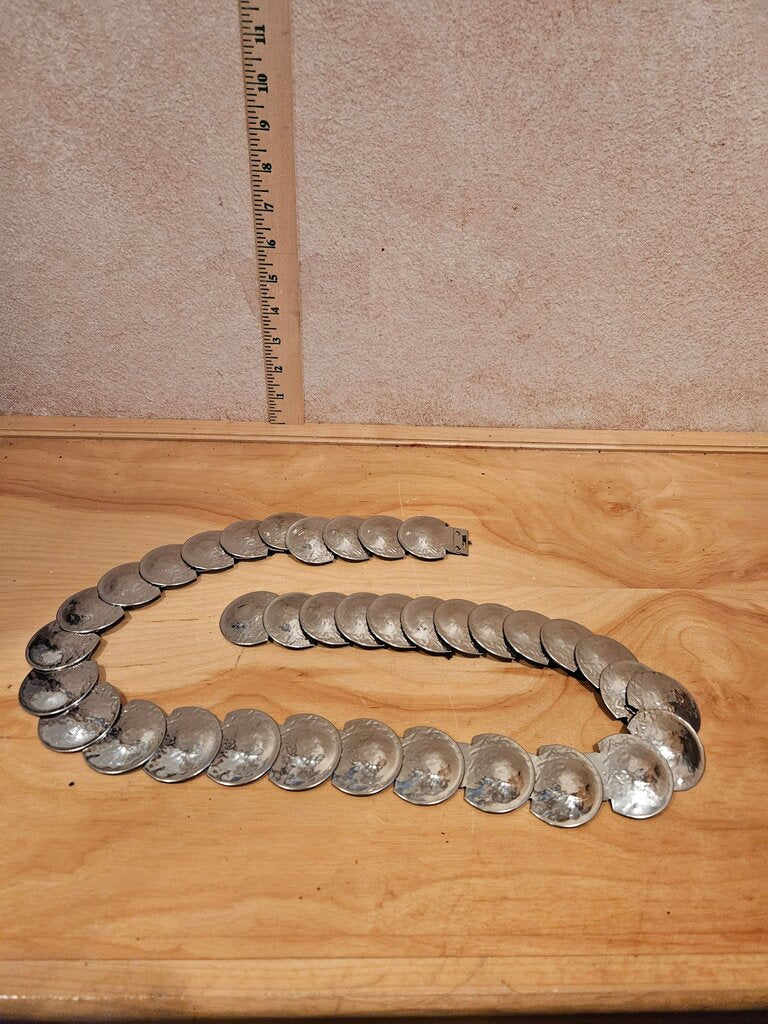 Vintage Silver Coin Belt