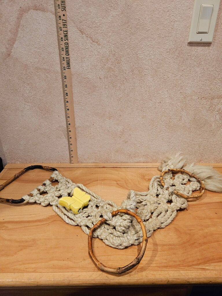 Vintage Rope and Wood Toy