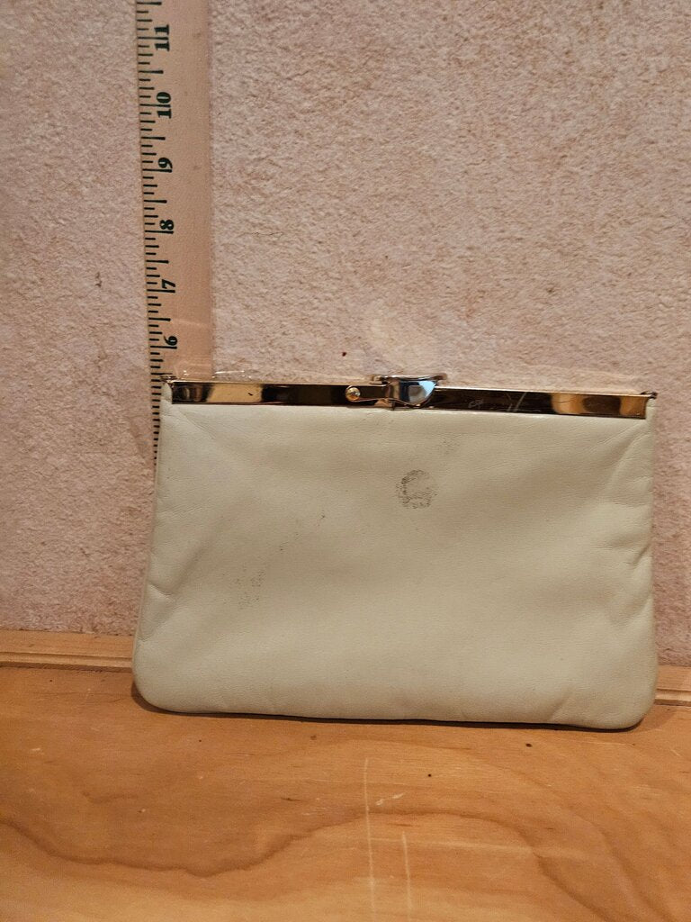 Vintage Cream Clutch Purse
