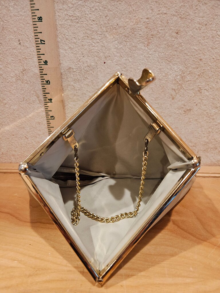 Vintage Cream Clutch Purse