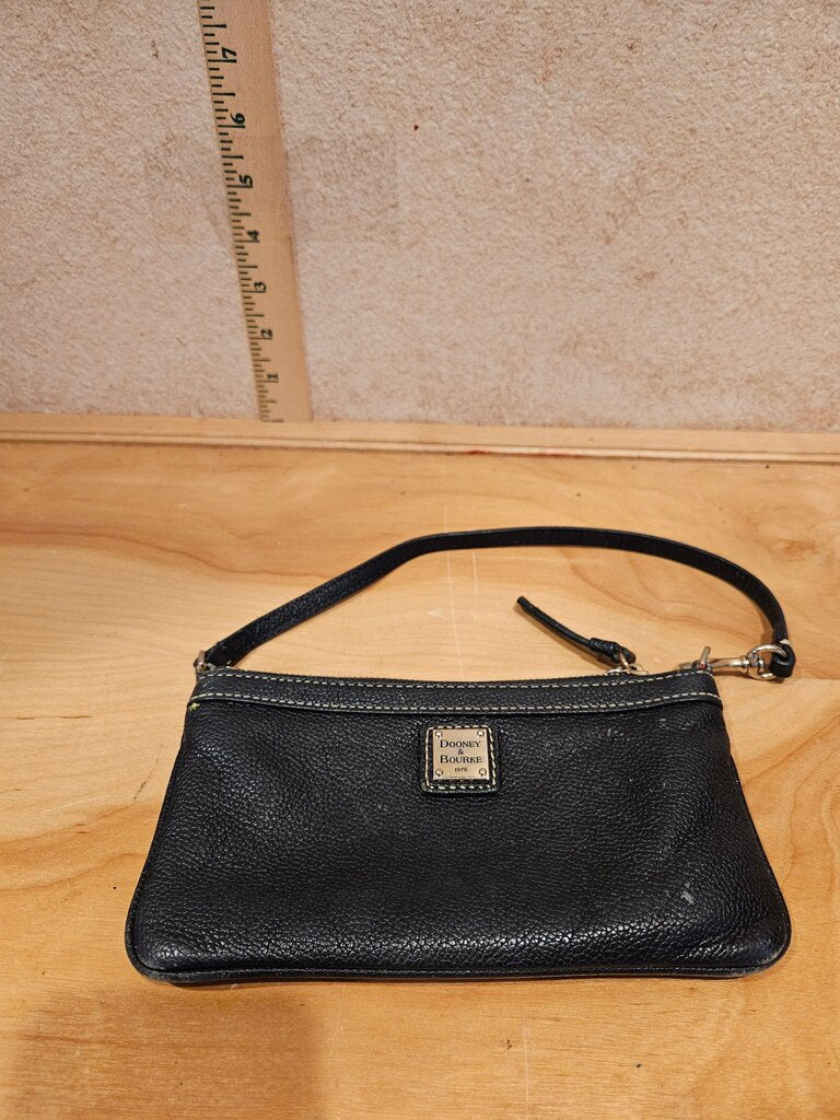 Dooney & Bourke Black Leather Wristlet
