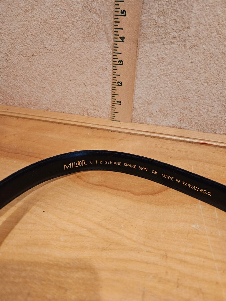 Milor Genuine Snake Skin Belt