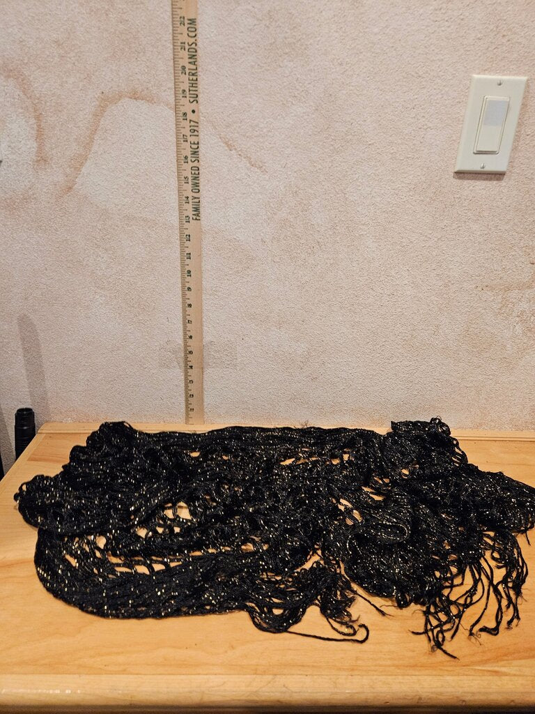 Black Sparkly Scarf