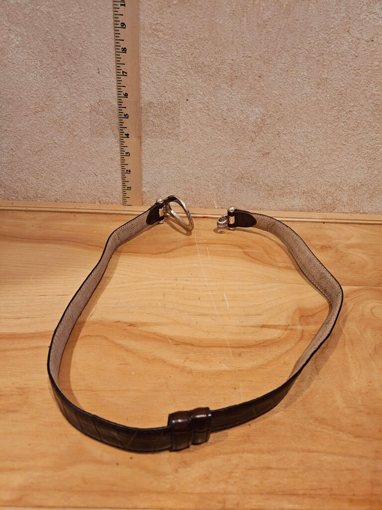 Vintage Leather and Metal Belt