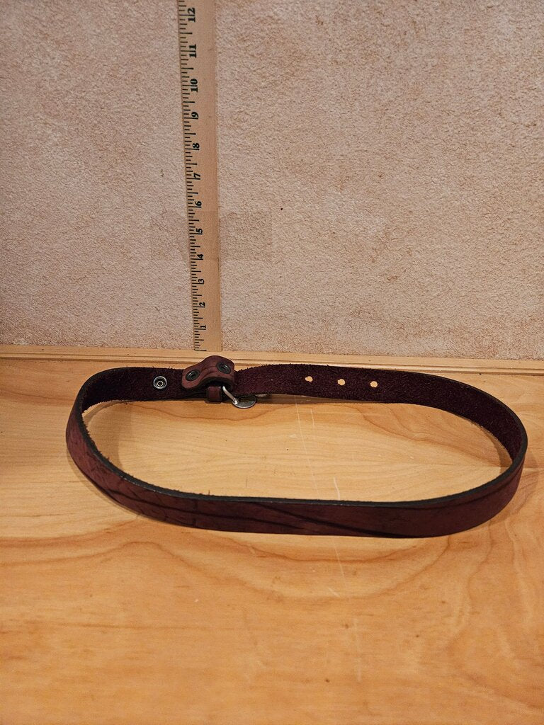 Brown Leather Decorative Belt