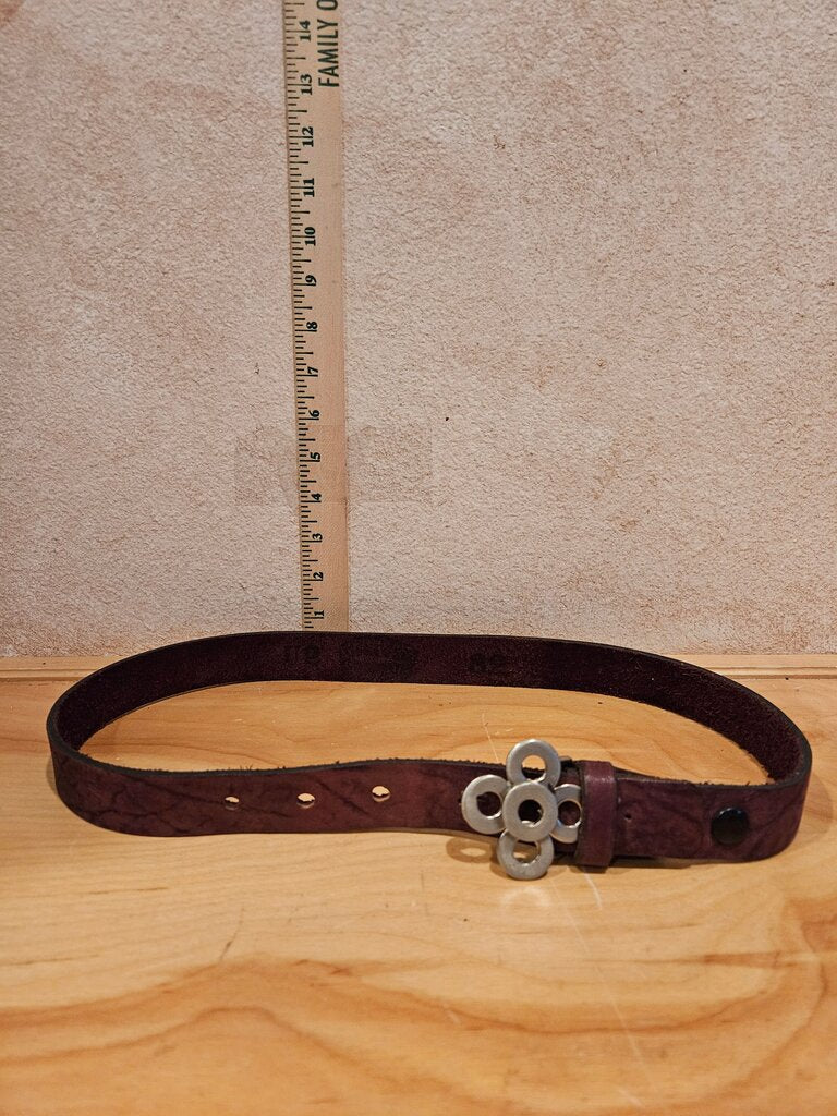 Brown Leather Decorative Belt